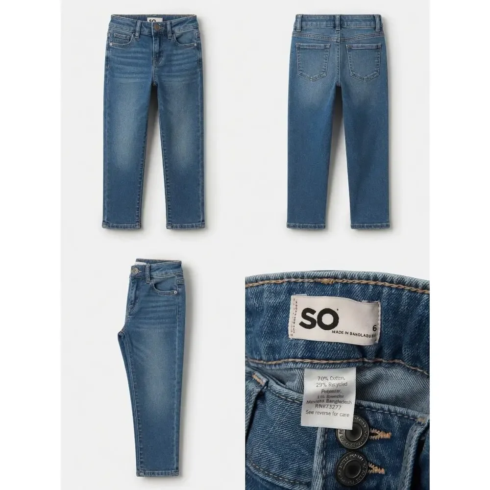 SO Girls Blue Denim Jeans – Size 6